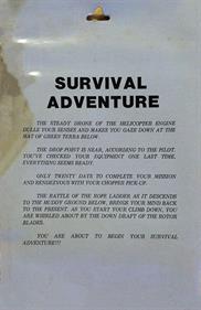 Survival Adventure - Box - Back Image