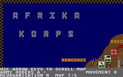 Afrika Korps - Screenshot - Game Title Image