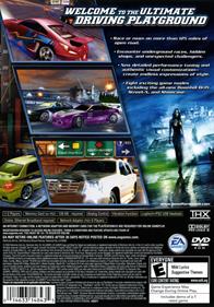 Need for Speed: Underground 2 - Box - Back Image