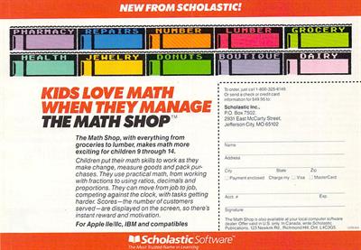 Math Shop - Advertisement Flyer - Front Image