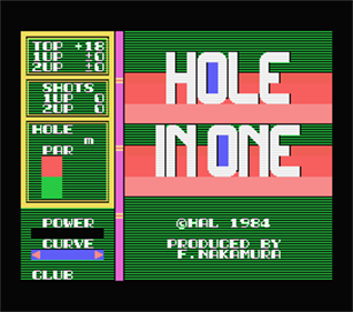 Hole In One - Screenshot - Game Title Image