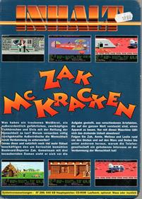 Zak McKracken and the Alien Mindbenders - Box - Back Image