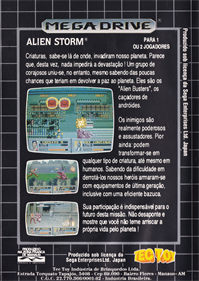 Alien Storm - Box - Back Image