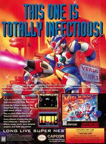Mega Man X3 - Advertisement Flyer - Front Image