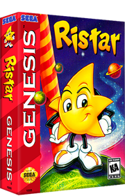 Ristar - Box - 3D Image