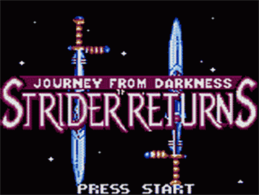 Journey from Darkness: Strider Returns - Screenshot - Game Title Image
