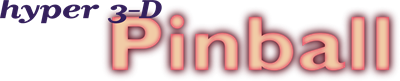 Hyper 3-D Pinball - Clear Logo Image