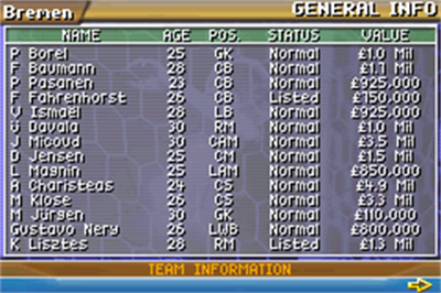 Premier Manager 2004-2005 - Screenshot - Gameplay Image