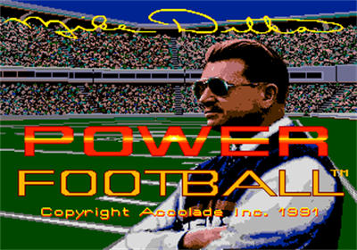 Mike Ditka Power Football - Screenshot - Game Title Image