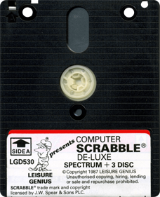 Computer Scrabble De Luxe - Disc Image