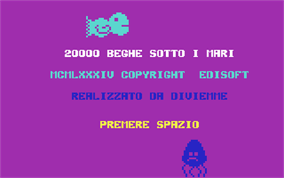 20000 Beghe Sotto i Mari - Screenshot - Game Title Image