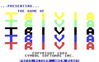 The Game of Trivia: Entertainment Trivia - Screenshot - Game Title Image