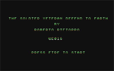 The Soldier Yeteran Defend to Earth - Screenshot - Game Title Image