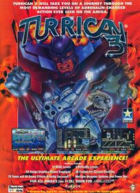 Turrican 3 - Advertisement Flyer - Front Image