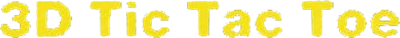 3D Tic Tac Toe - Clear Logo Image