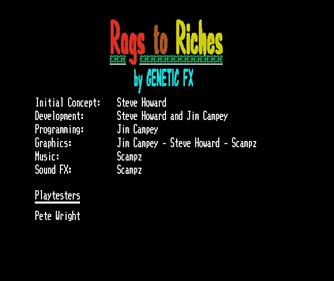 Rags to Riches - Screenshot - Game Title Image