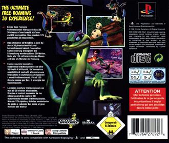 Gex: Enter the Gecko - Box - Back Image