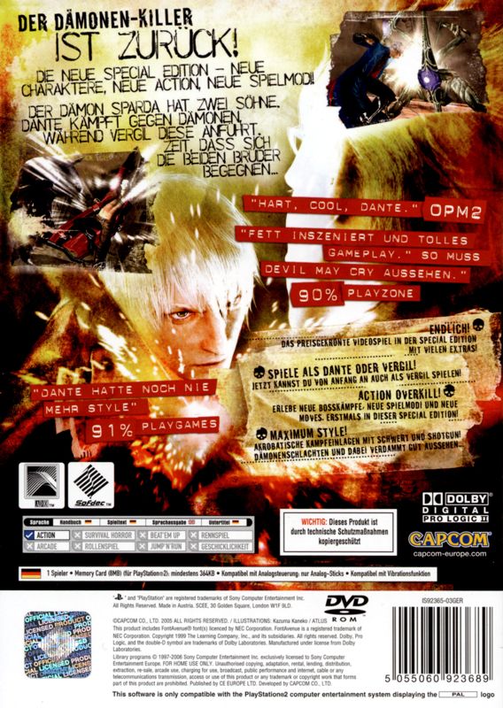 Devil May Cry 3: Dante's Awakening official promotional image - MobyGames