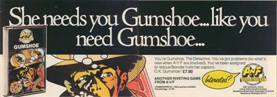 Gumshoe (A&F Software) - Advertisement Flyer - Front Image