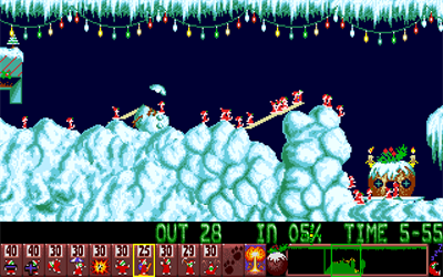 Holiday Lemmings 94 - Screenshot - Gameplay Image
