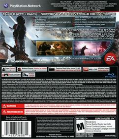 Mass Effect 3 - Box - Back Image