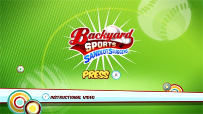 Backyard Sports: Sandlot Sluggers - Screenshot - Game Title Image