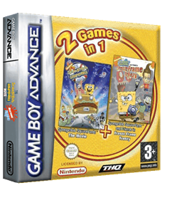 2 Games In 1: The SpongeBob SquarePants Movie + SpongeBob SquarePants and Friends in Freeze Frame Frenzy - Box - 3D Image