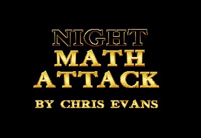 Night Math Attack - Screenshot - Game Title Image