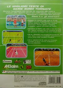 Sega Sports Tennis - Box - Back Image