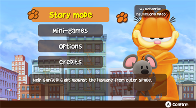 The Garfield Show: The Threat of the Space Lasagna - Screenshot - Game Select Image