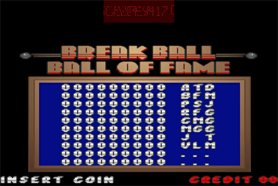 Break Ball - Screenshot - High Scores Image