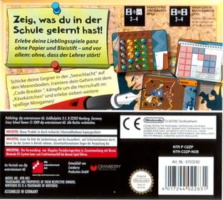 Crazy School Games - Box - Back Image