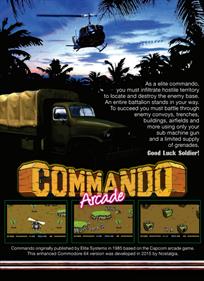 Commando Arcade - Fanart - Box - Back