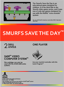 Smurfs Save the Day - Fanart - Box - Back