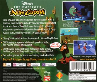 Disney's The Emperor's New Groove - Box - Back Image