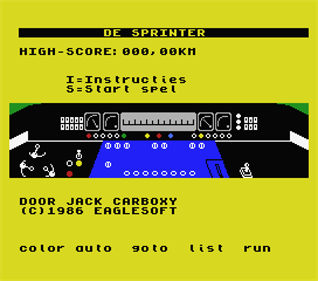 Sprinter - Screenshot - Game Select Image
