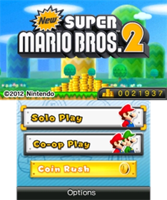 New Super Mario Bros. 2 - Screenshot - Game Title Image