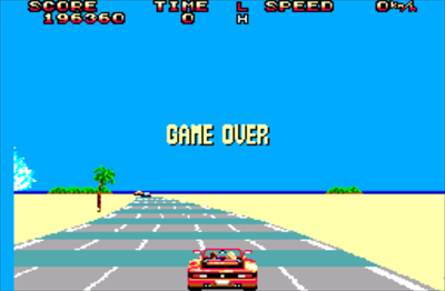 Out Run - Screenshot - Game Over Image