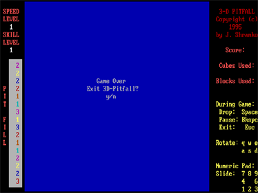 3-D Pitfall - Screenshot - Gameplay Image