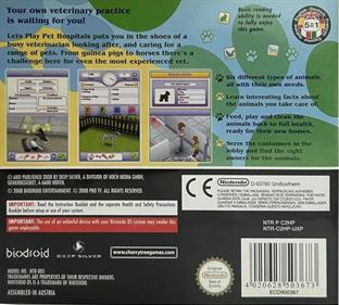 Let's Play Pet Hospitals - Box - Back Image