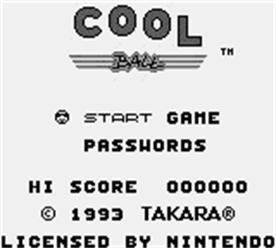 Cool Ball - Screenshot - Game Title Image