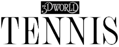 3D World Tennis - Clear Logo Image