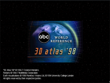 3D Atlas '98 - Screenshot - Game Title