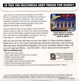 Mario Is Missing! CD-ROM Deluxe - Box - Back Image