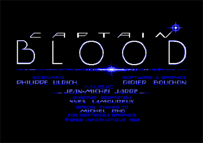 Captain Blood - Screenshot - Game Title Image