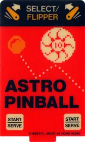 Astro Pinball - Arcade - Controls Information Image