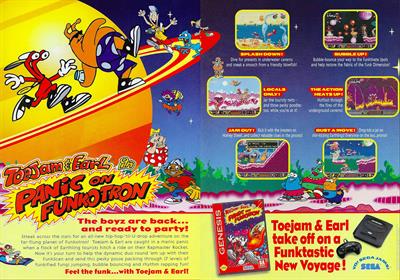 ToeJam & Earl in Panic on Funkotron - Advertisement Flyer - Front Image