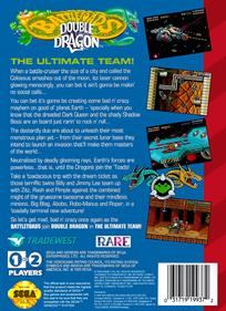 Battletoads / Double Dragon - Box - Back - Reconstructed Image