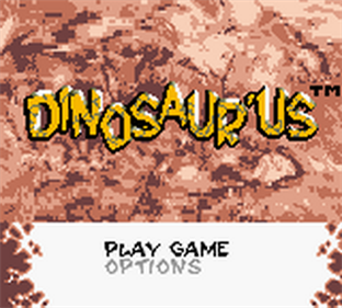 Dinosaur'us - Screenshot - Game Title Image