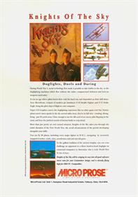 Knights of the Sky - Advertisement Flyer - Front Image